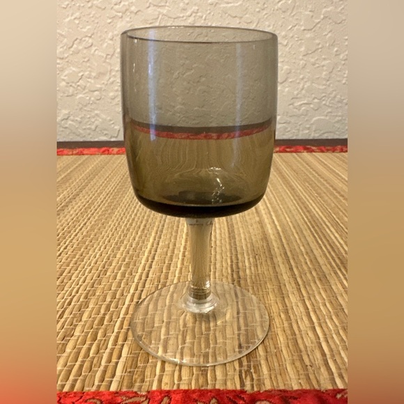 Cordial Glasses Vintage Smoke Grey - Picture 1 of 5